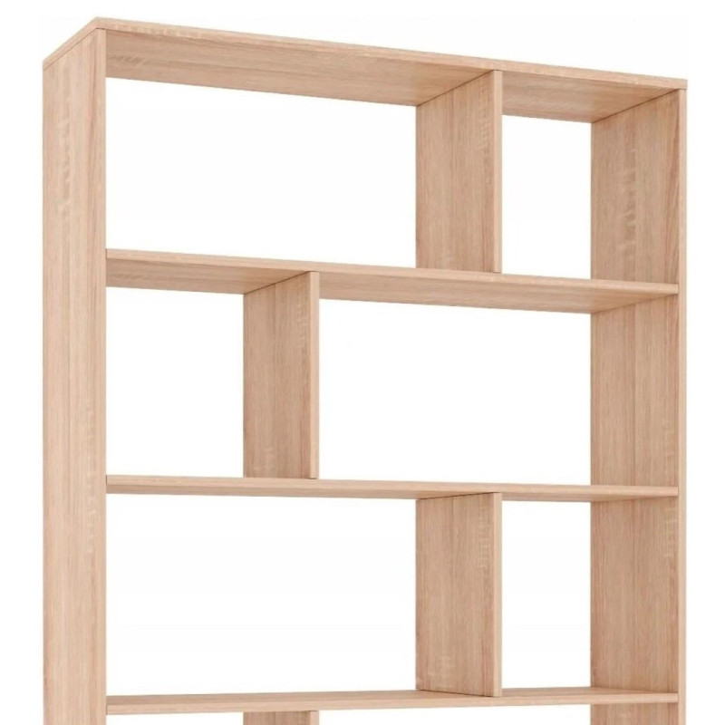 Cube cabinet with two drawers and asymmetrical shelves (#3524)
