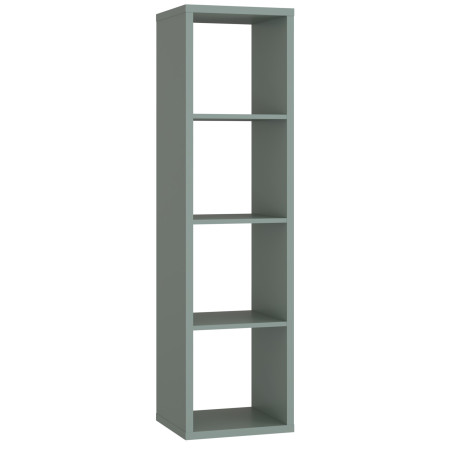 Tall cube cabinet with three shelves and an open back (#3566)