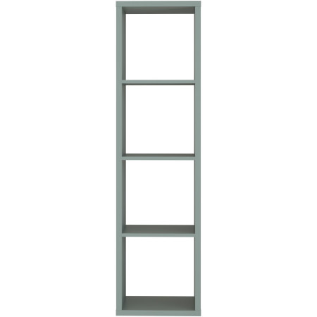 Tall cube cabinet with three shelves and an open back (#3566)