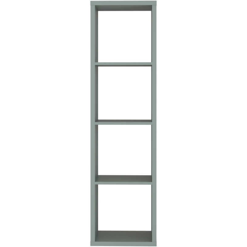 Tall cube cabinet with three shelves and an open back (#3566)