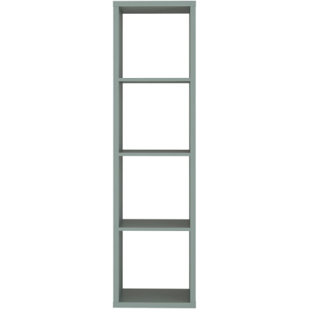 Tall cube cabinet with three shelves and an open back (#3566)
