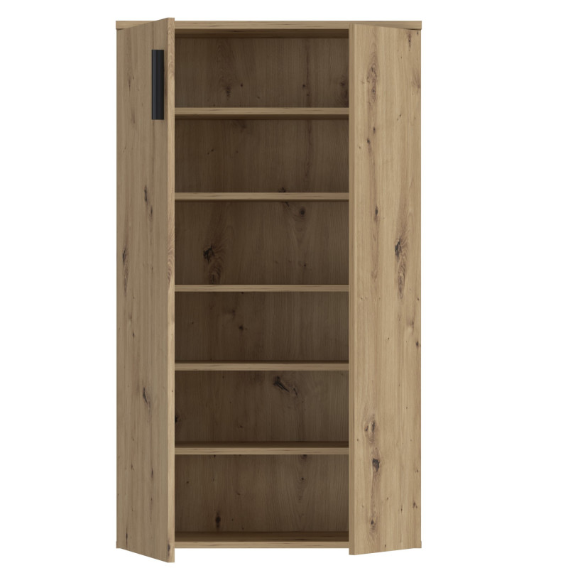Modern shoe cabinet with five adjustable shelves (#3564)