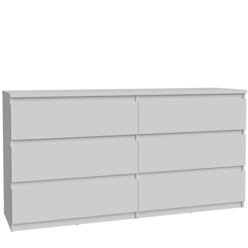 Wide chest of drawers with six drawers (#3570)