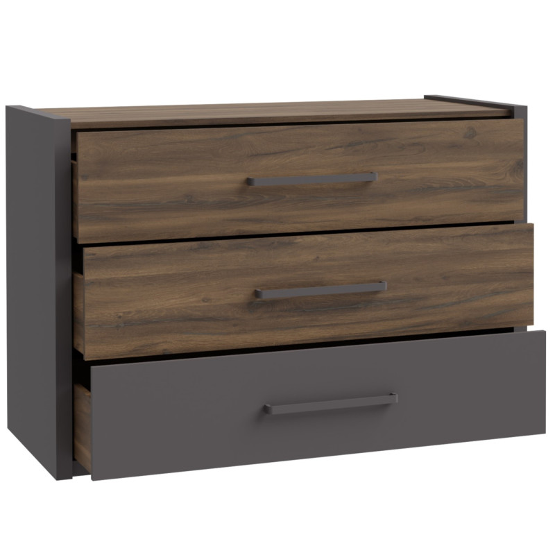 A wide sideboard with three drawers (#3578)