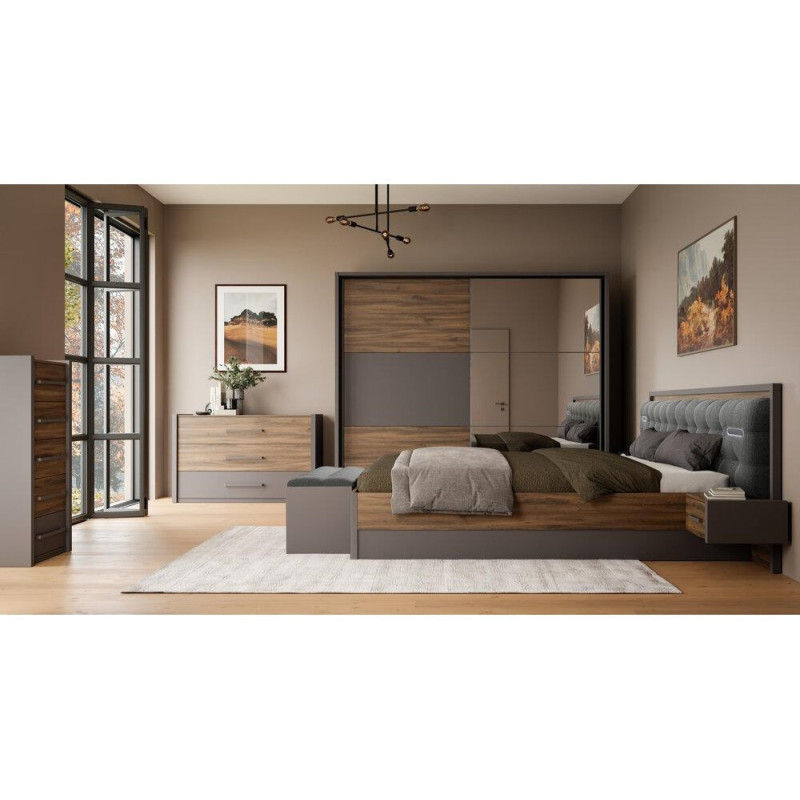 A wide sideboard with three drawers (#3578)