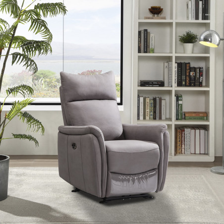 Modern relax chair in grey color (#3598)
