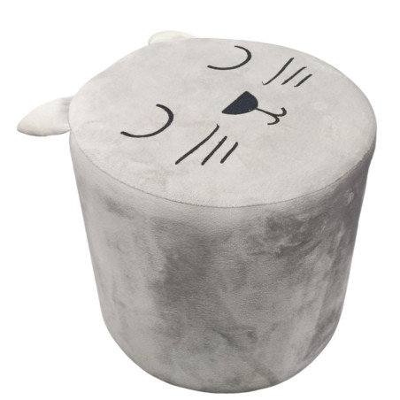 Upholstered pouf in cylindrical shape (#3622)
