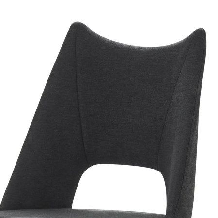 Dining chair with dark grey upholstery (#3648)