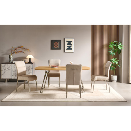 Dining table in wild oak color (#3656)