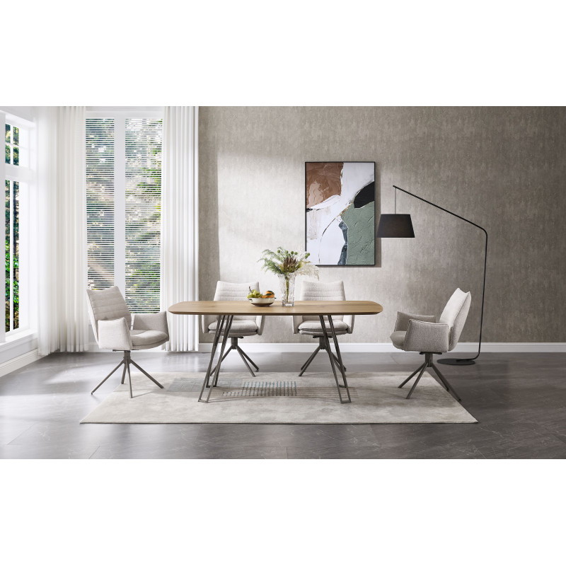 Dining table in wild oak color (#3656)