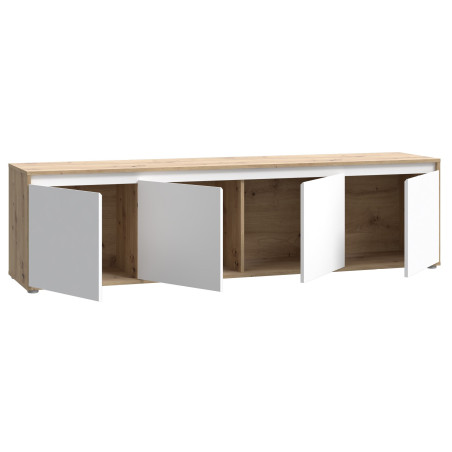 Large TV stand with internal storage space (#3638)