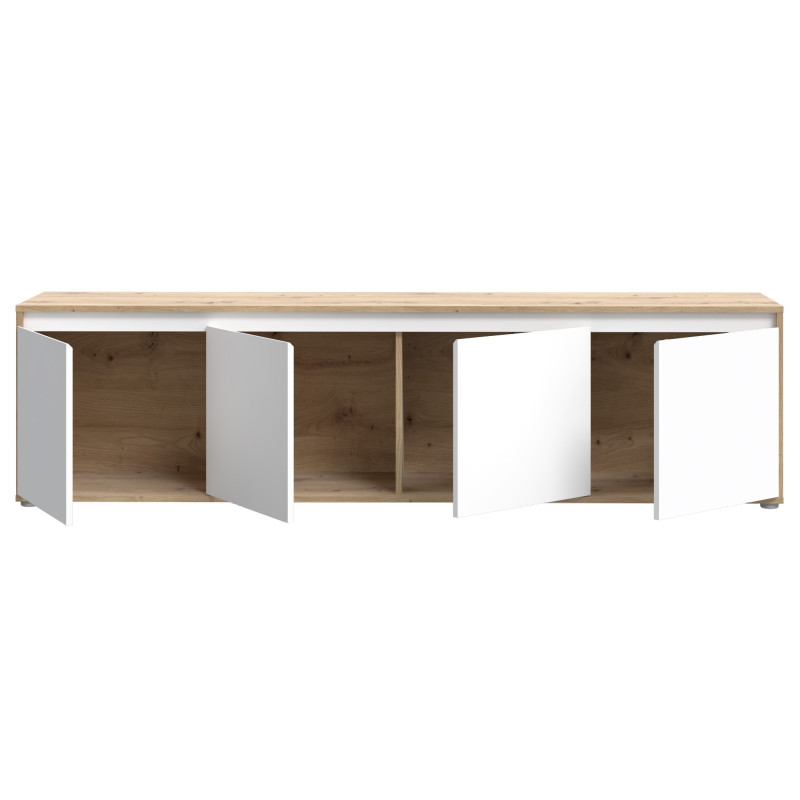 Large TV stand with internal storage space (#3638)