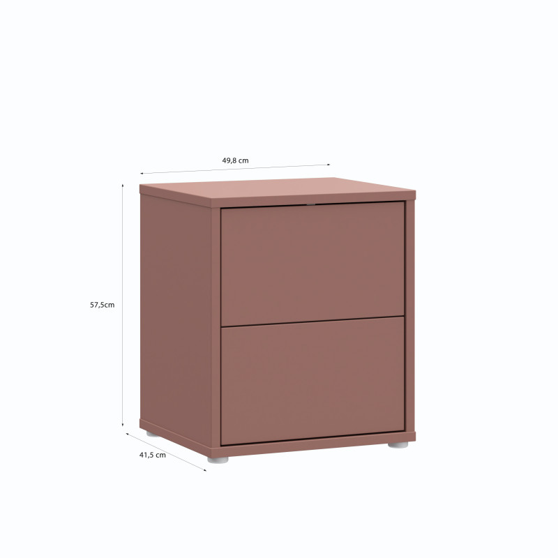 Night stand with two drawers (#3642)