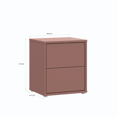 Night stand with two drawers (#3642)