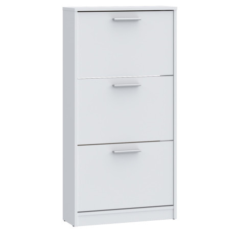 Shoe rack with three tilting drawers and an open back (#3630)