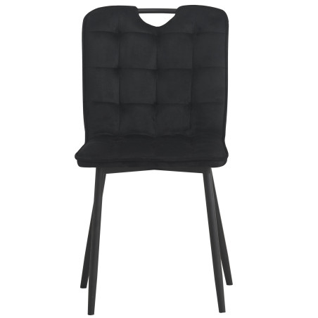 Dining chair with velvet upholstery (#3688)