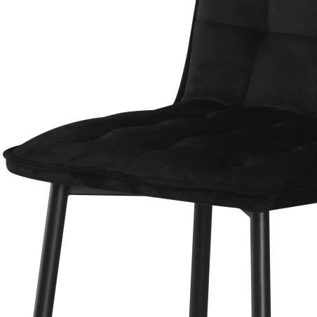 Dining chair with velvet upholstery (#3688)
