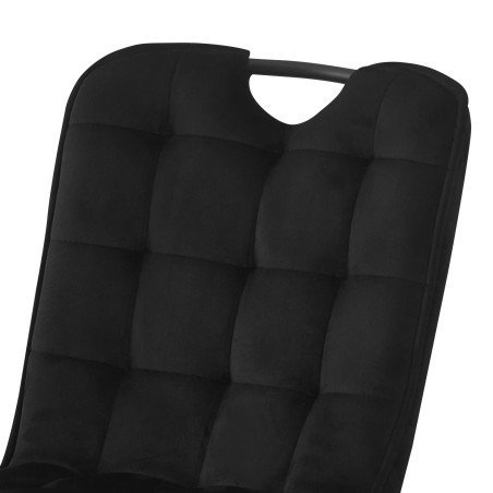 Dining chair with velvet upholstery (#3688)