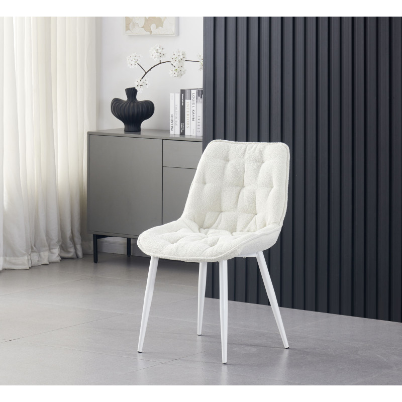 Upholstered dining chair without armrests (#3689)