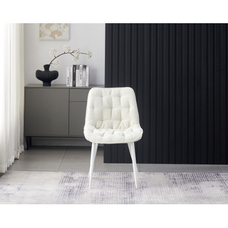 Upholstered dining chair without armrests (#3689)