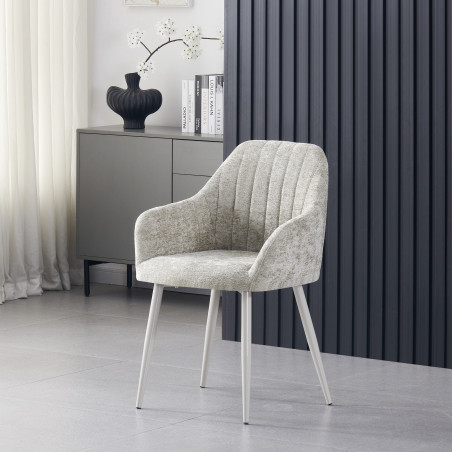 Upholstered chair with armrests (#3690)