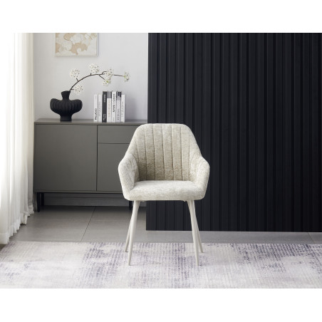 Upholstered chair with armrests (#3690)
