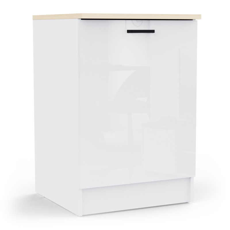 Wide kitchen base cabinet in white (#3673)