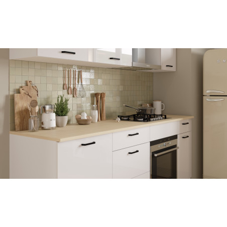 Wide kitchen base cabinet in white (#3673)