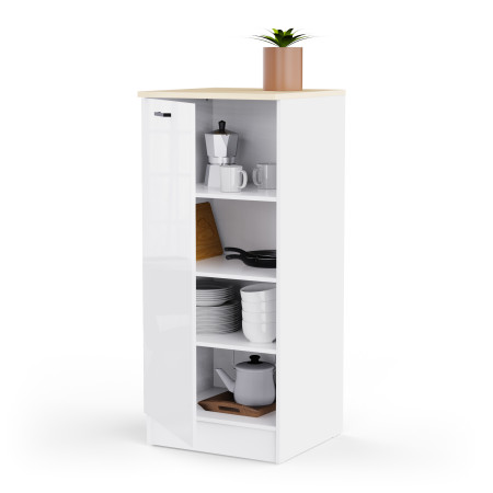 Tall kitchen cabinet in white (#3683)