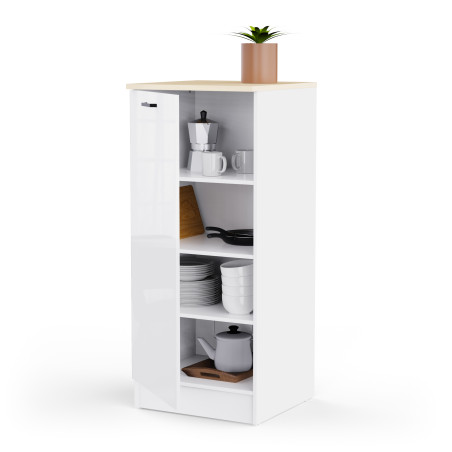 Tall kitchen cabinet in white (#3683)