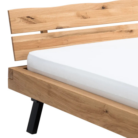 Bed made of solid oak wood (#3718)