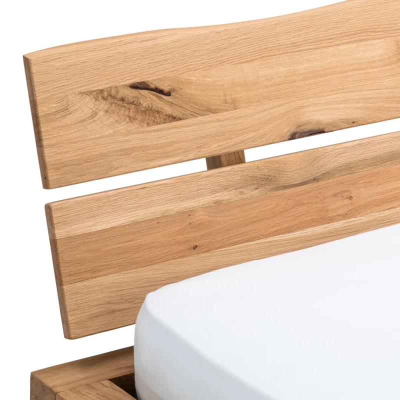 Bed made of solid oak wood (#3718)