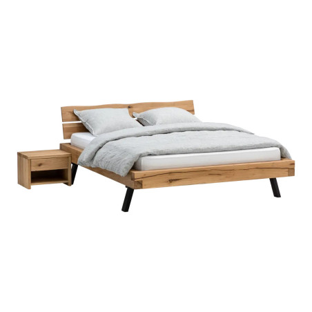 Bed made of solid oak wood (#3718)