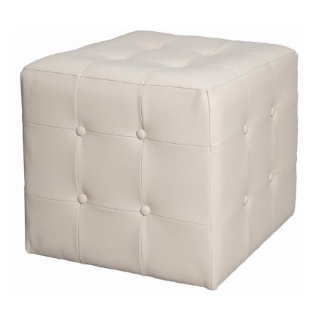 Cube pouf in artifical leather (#1325)