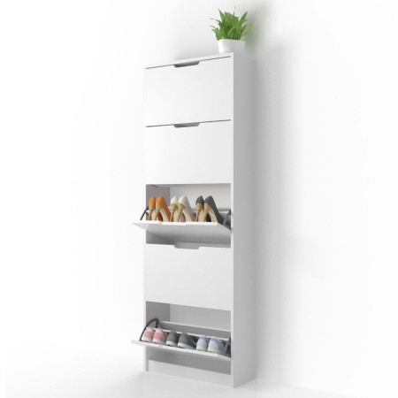 High shoe rack with five drawers with optional partitions (#1750)