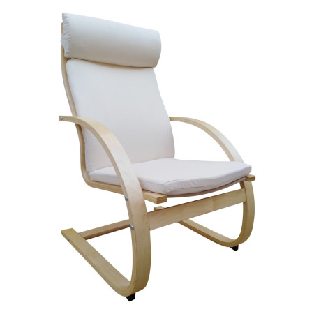 Modern relax chair with bent birch wood frame (#2044)
