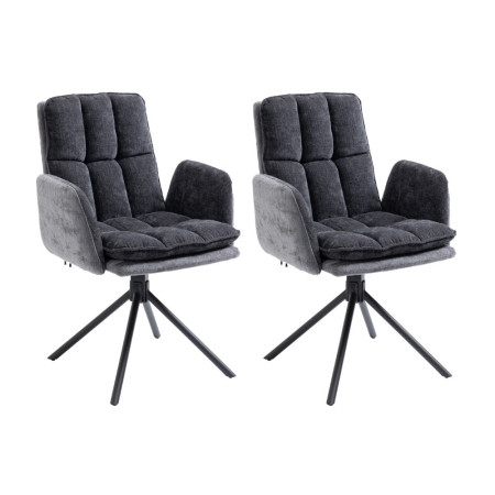 Modern rotatable dining chair with snug armrests (#3066)