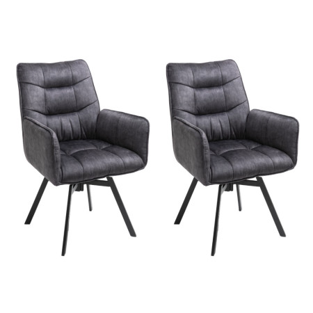 Comfortable dining chair with padded armrests (#3107)